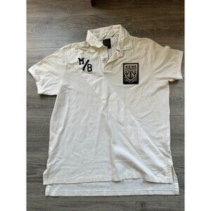 Vintage Polo RL Sports Apparel Polo Shirt, White, Large, XL - READ
